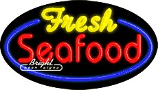 Fresh Seafood Neon Sign