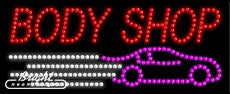 Body Shop LED Sign