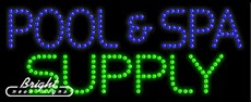 Pool & Spa Supply LED Sign