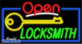 Locksmith Open Neon Sign