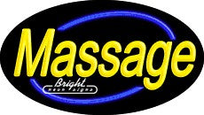 Massage Flashing Neon Sign