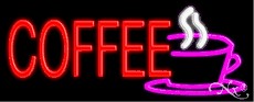 Coffee Logos Neon Sign