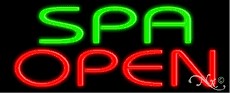 Spa Salon Open Neon Sign