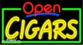 Cigars Open Neon Sign