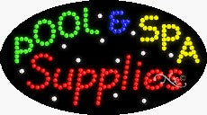 Pool & Spa Supplies LED Sign