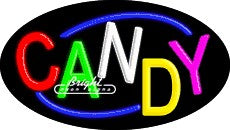 Candy Flashing Neon Sign