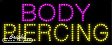 Body Piercing LED Sign