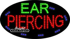 Ear Piercing LED Sign