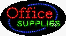 Office Supplies LED Sign