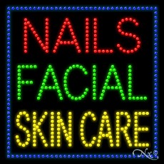 Nails Facial Skin Care LED Sign
