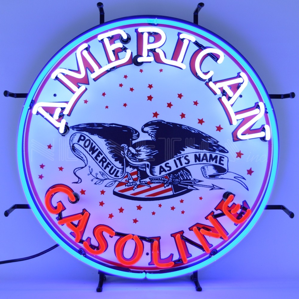 Auto Gas American Gasoline Neon Sign