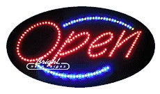Animated Deco LED Open Sign