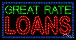 Great Rate Loans LED Sign