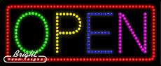 Multicolor Open LED Sign