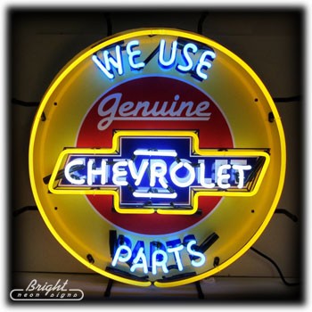Genuine Chevrolet Parts Neon Sign