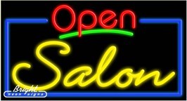 Salon Open Neon Sign