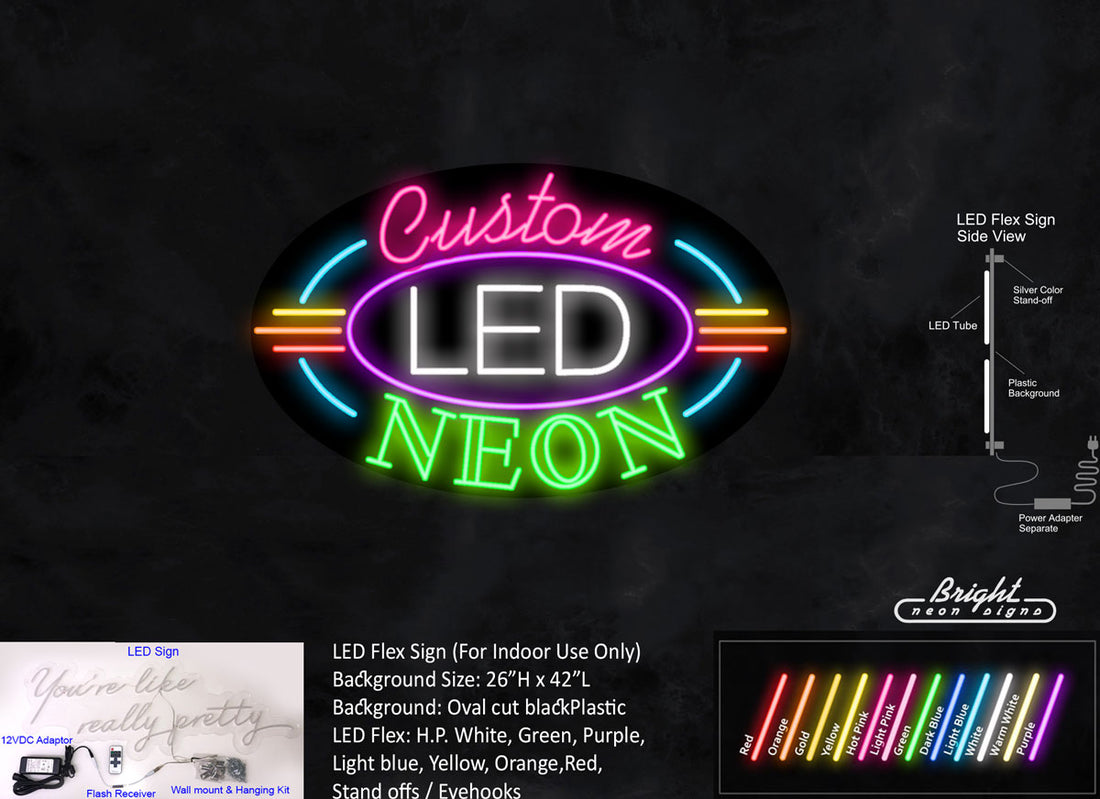 Custom LED 42" Sign