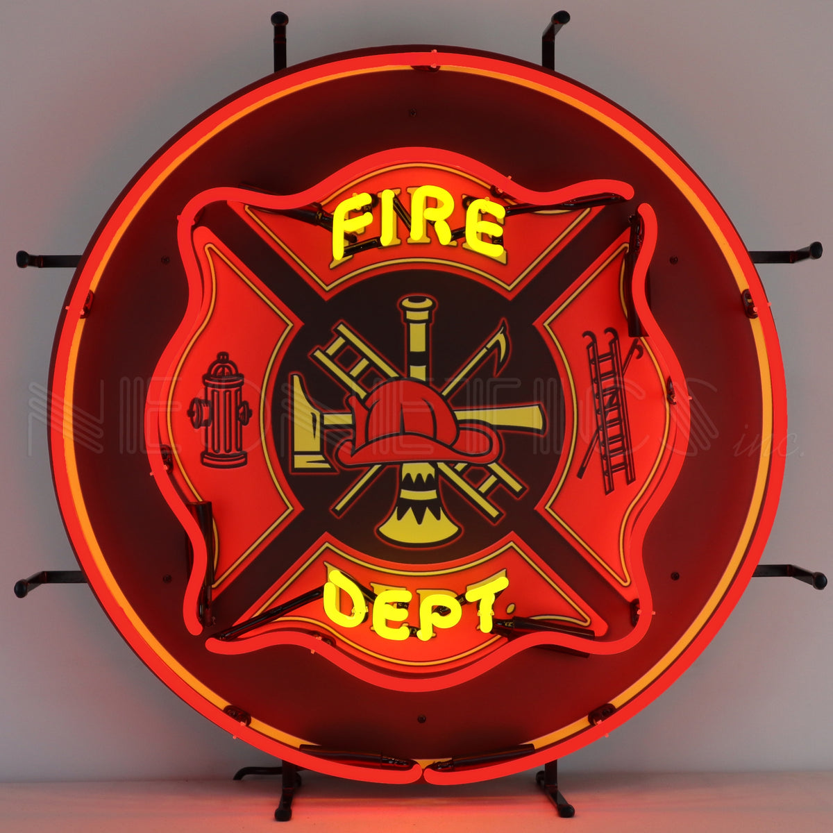 Fire Department Logo Neon Sign only $459.00 - More Business Neon Signs ...