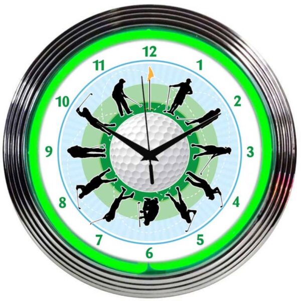 Golf Neon Clock