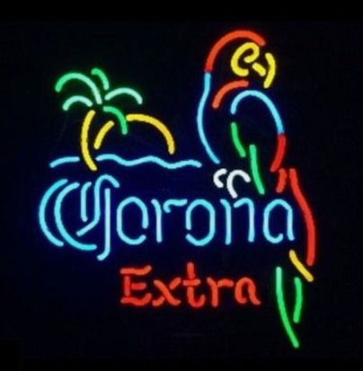 Neon Corona Extra Parrot Neon Beer Sign