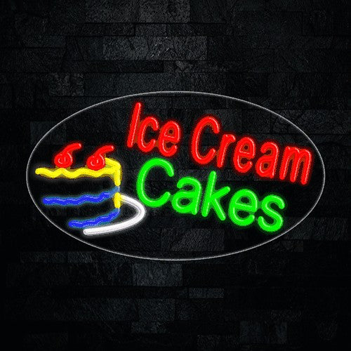 Ice Cream Cakes Flex-Led Sign