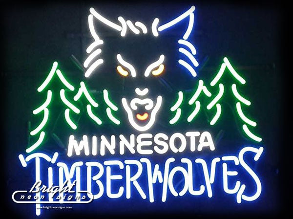 Minnesota Timberwolves Neon Sign only $339.99 - Signs - M – BrightNeonSigns