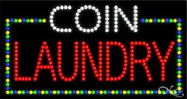 Coin Laundry LED Sign