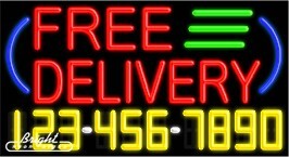 Free Delivery Neon w/Phone #