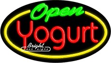 Open Yogurt Neon Sign