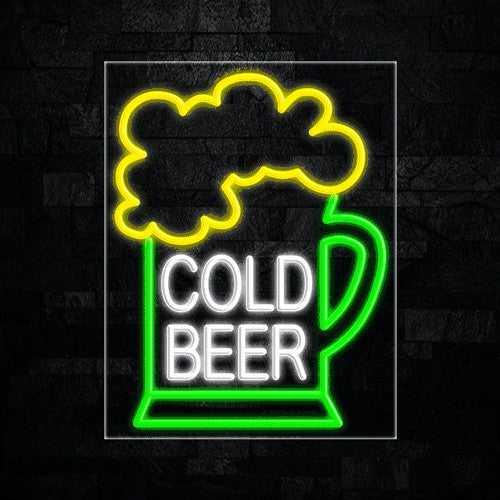 Cold Beer Flex-Led Sign