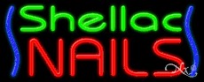 Shellac Nails Business Neon Sign