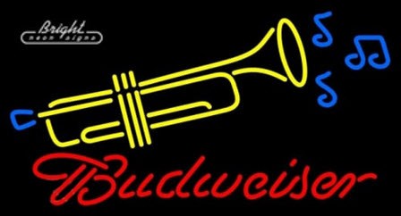 Budweiser Trumpet Neon Sign