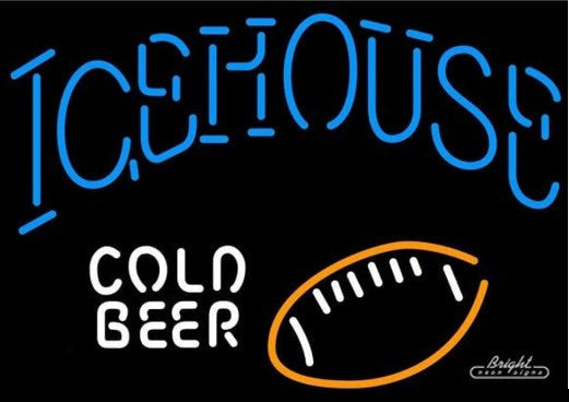 Icehouse Football Neon Sign