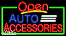 Auto Accessories Open Neon Sign