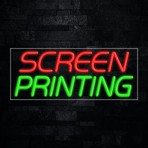 Screen Printing Flex-Led Sign