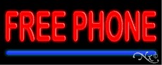 Free Cellular Phone Neon Sign