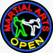 Martial Arts Circle Shape Neon Sign