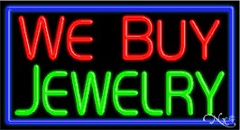 We Buy Jewelry Business Neon Sign
