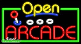 Arcade Open Neon Sign