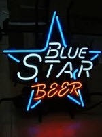Blue Star Beer Neon Sign