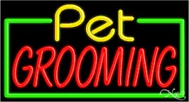 Pet Grooming Business Neon Sign