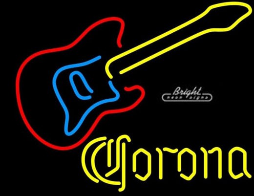Corona Guitar Neon Sign