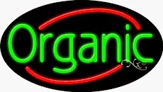 Organic Oval Neon Sign