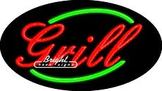 Grill Flashing Neon Sign