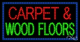 Carpet & Wood Floors LED Sign