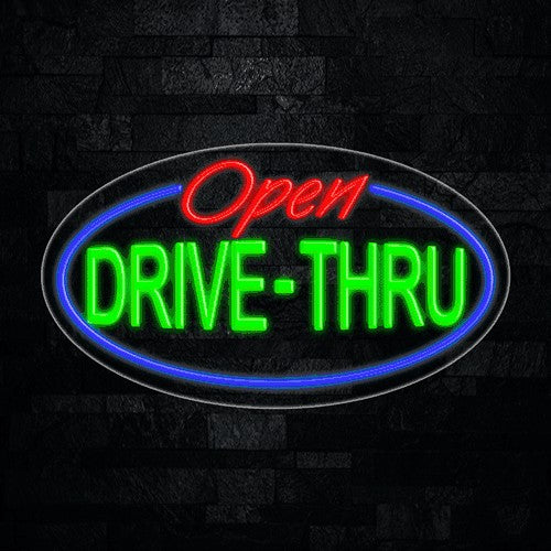 Open Drive-Thru Flex-Led Sign