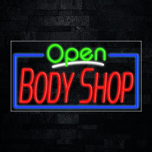 Body Shop Flex-Led Sign