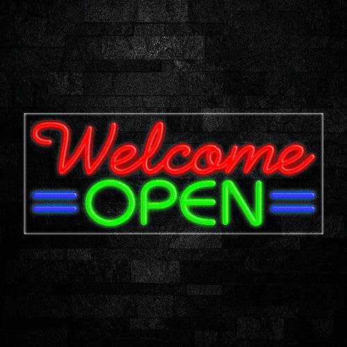 Welcome Open Flex-Led Sign