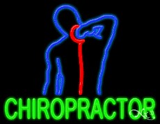 Chiropractor Business Neon Sign