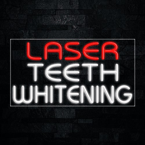 Laser Teeth Whitening Flex-Led Sign